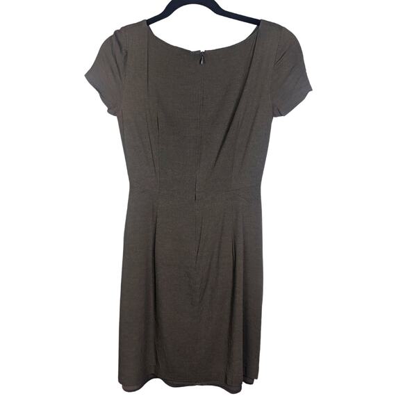 Theory Dress Womens 2 Brown Academia Smart Casual Polished Minimalist Career - Picture 2 of 9